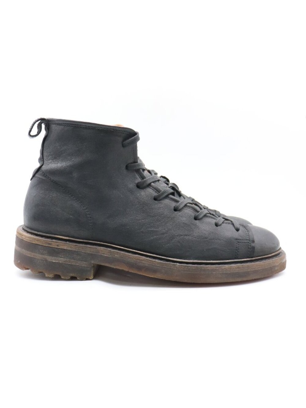 John Varvatos Essex Trooper Boots Men's Size 11 Black Leather Lace Up Handmade